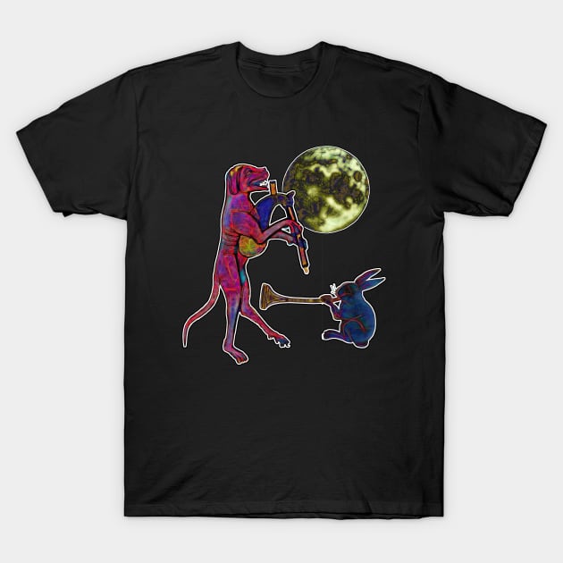 Moon Music T-Shirt by crunchysqueak